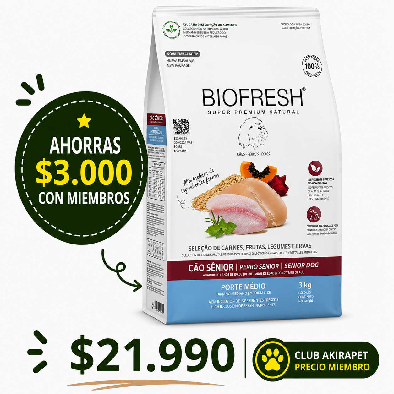 Biofresh Perro Senior RM 3 Kg