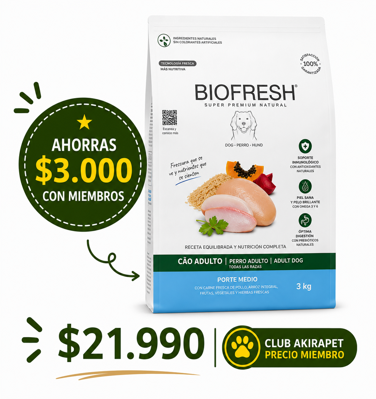 Biofresh Perro Adulto RM 3 Kg