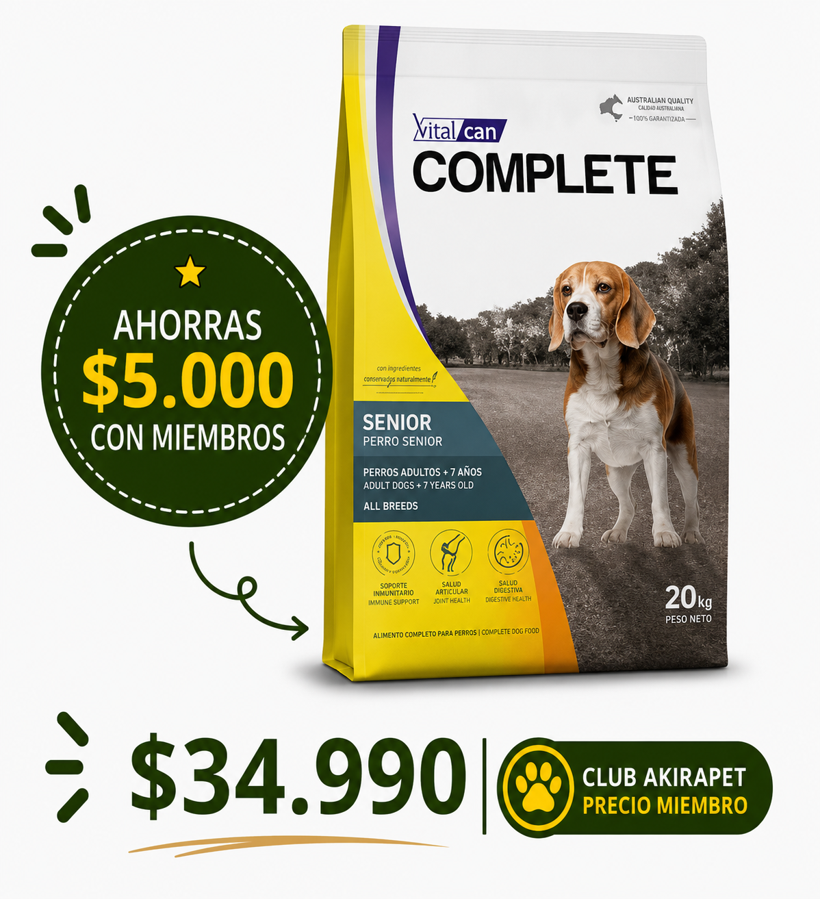 Complete Perro Senior 20 Kg