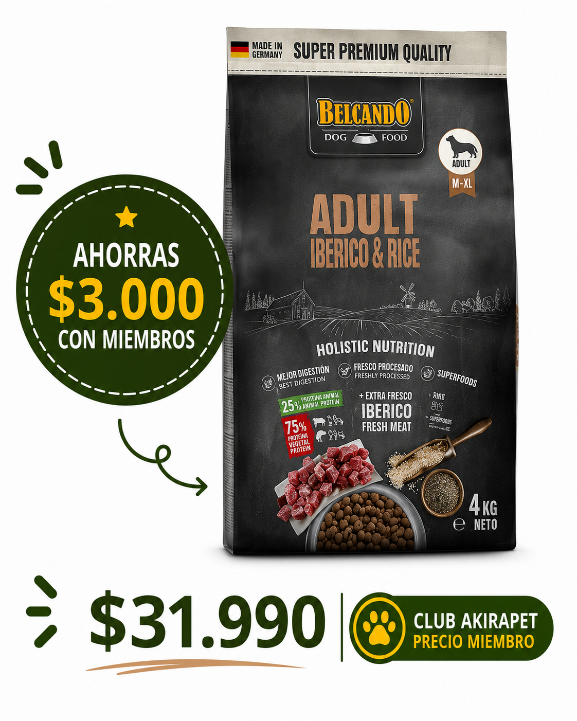 belcando iberico rice 4 kg