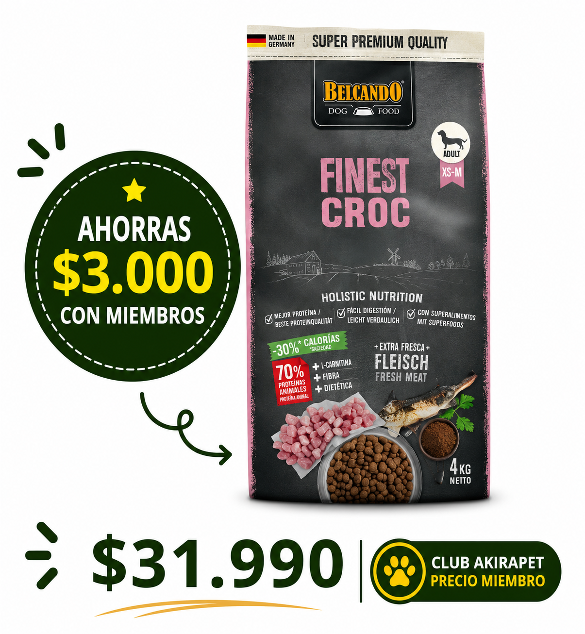 belcando finest croc 4 kg