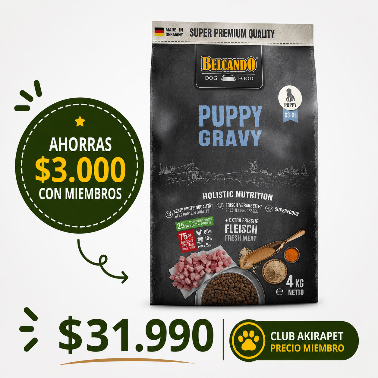 belcando puppy gravy 4 kg