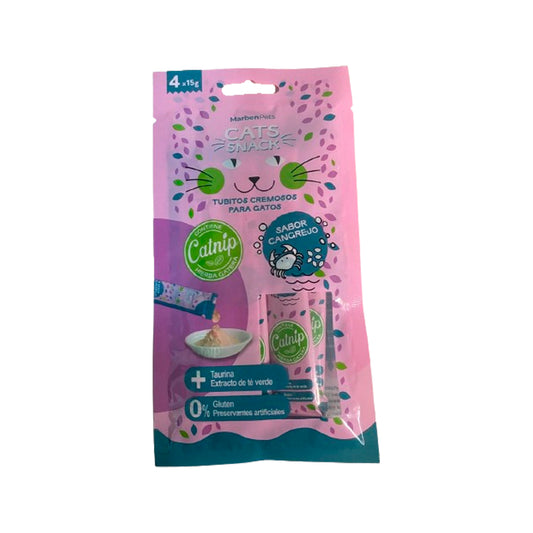 CATS SNACK TUBITO CREMOSO CANGREJO