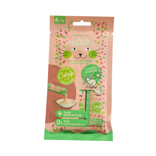 CATS SNACK TUBITO CREMOSO CONEJO