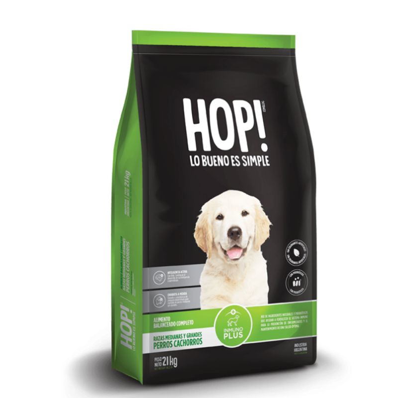 Alimento Perro Cachorro Mediano y Grande HOP
