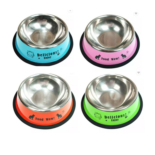 Plato de acero inoxidable 200 cc colores