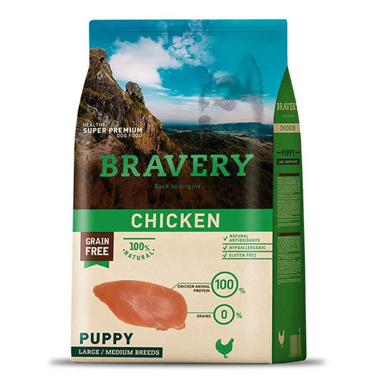 BRAVERY PUPPY LARGE CHICKEN 4 KG