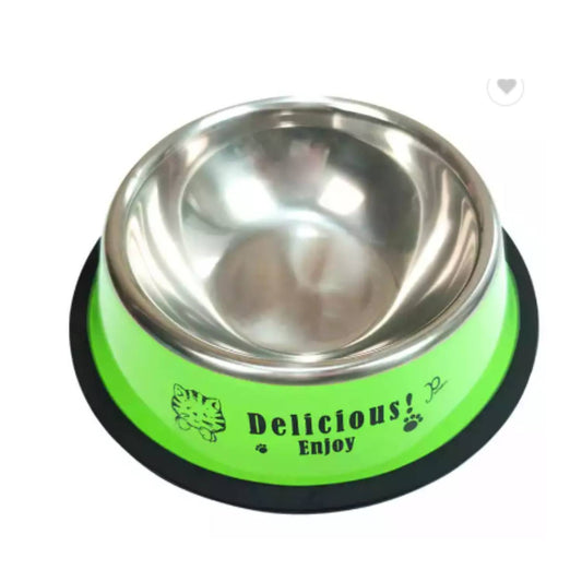Plato de acero inoxidable 200 cc Verde (S)