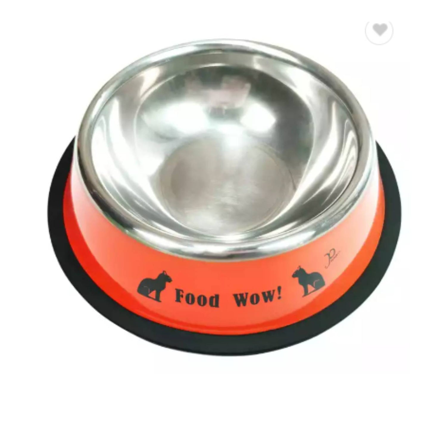 Plato de acero inoxidable 300 cc Rojo (M)